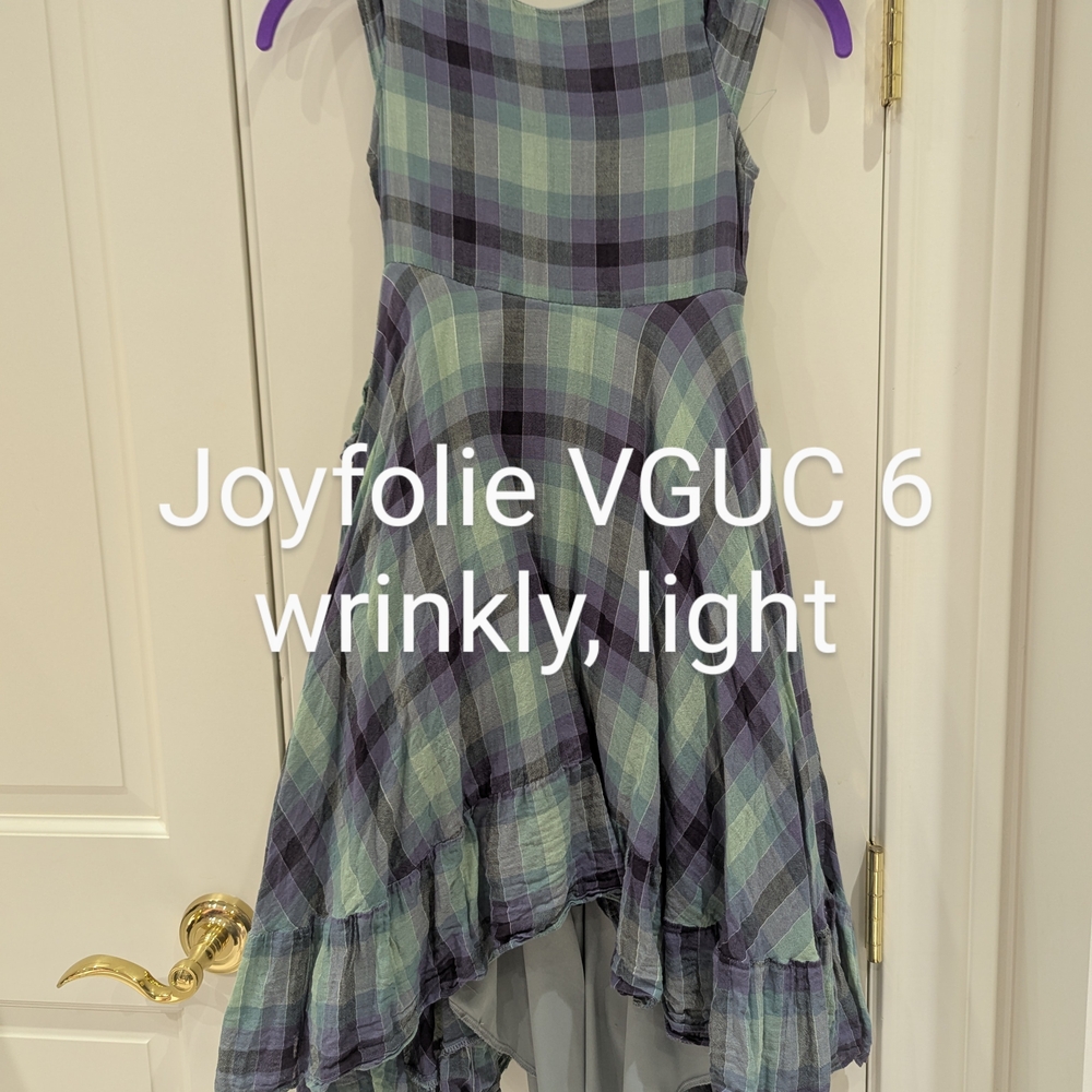 Joyfolie Green and Gray Sleeveless Sundress